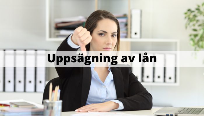 Uppsägning av lån
